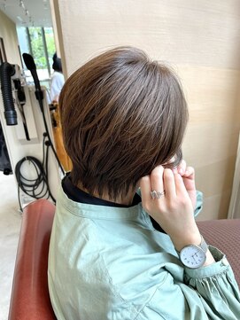 ヒアカアヴェダ 東京ガーデンテラス店(Heaka AVEDA) ショートボブ/シアーベージュ【赤坂/20代/30代/40代】