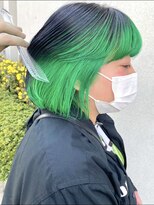 シモキタジャムズ&nbsp;グリーンインナーカラー＊インナーカラー/ダブルカラー