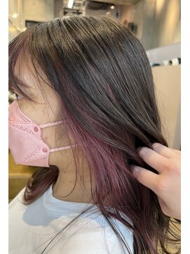 ココ 西葛西南口店(COコ) セクションカラー|ピンクイヤリングカラー|外ハネボブ|西葛西