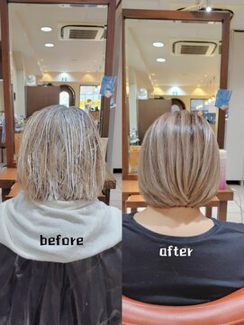 ネオリーブチノ 登戸店(Neolive cino) 【白髪ぼかし】シークレットハイライト