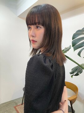 アル 心斎橋(alu) 小顔カット/ココアベージュ/オリーブグレー/ツヤ髪スタイル