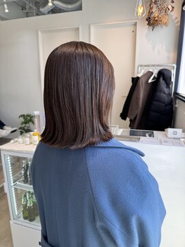 ロカ 表参道(loka) レイヤーボブ/ラベンダーカラー[表参道/ブリーチ/ハイライト]Mai