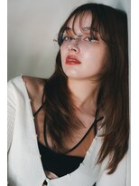 アリー 原宿 表参道(ALLY)&nbsp;韓国ヘア】レイヤーロング　グレーベージュ　韓国風巻き