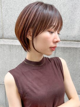 ロンド 銀座(Lond) 【銀座◇成田】丸みショートくびれ大人可愛いオリーブベージュ