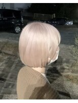 ルプラ ガーデン(le-pla garden) ホワイトピンク#ハイトーン#ブリーチ#ボブ#豊橋#豊川#田原