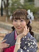 美容室　ベルモード ツインテールアレンジ