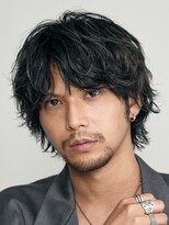 センターパートシャドウパーマフェザーパーマニュアンスパーマ