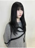 layer cut × hime cut