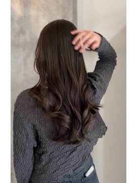 ムージー(moug) ブリーチなしオリーブグレージュ/暗髪/韓国/広島/袋町