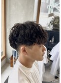 大分メンズ刈り上げマッシュシャドウパーマスタイル