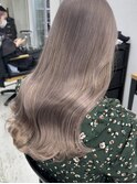 くびれヘア_アプリコットオレンジ_夏のヘアアレンジ