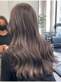 ハイライトバレイヤージュダブルカラーショートカット30代40代