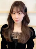ロングレイヤーカットくびれレイヤー20代30代40代韓国ヘア