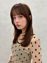 アッシュ 中野店(Ash)&nbsp;イメチェン/似合わせカット/フルバング／レッドブラウン/中野