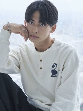 マカロン 会津若松店(macaron) MEN’S HAIR/サーフカール/刈り上げセンターパート/会津72