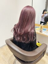 チェレ オレ 新金岡店(Chere ore)&nbsp;グレージュバイオレット・波巻きパーマ・ピンクバイオレット