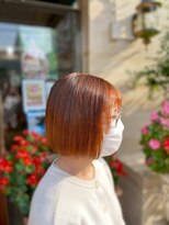 ピュア ポイント 和光店(PURE POINT)&nbsp;ブリーチ無しカラー／オレンジブラウン