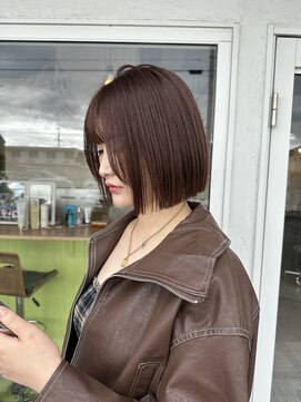 ソーイ(sowi) 【sowi 鳥羽】あご下ボブ×ラベンダーグレージュ