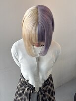 カシェル(cashel)&nbsp;ブロンド　×  パープルカラー