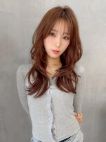 ロンドエニカ 大宮(Lond enika) ピンクベージュ/ハッシュカット/前髪カタログ/顔周りカット/大宮