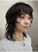レイヤーパーマウルフパーマニュアンスパーマ顔周りパーマパーマ