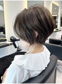 40代50代ショートボブ銀座ひし形大人かっこいい前髪なしE