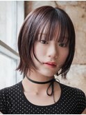 レイヤーカット/顔周りレイヤー/レイヤーボブ/小顔レイヤー
