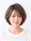 フレッシュな透け前髪ボブ（兵庫県 川西市）