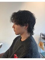 ビハインドザカーテン(BEHIND THE CURTAIN)&nbsp;【癖毛風パーマ】縦落ち外ハネミックス