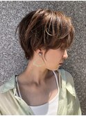 【ショートボブ松根】大人かわいいふんわり丸みショート◎50代