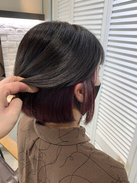 エイト 沖縄豊崎店(EIGHT toyosaki) 【EIGHT 豊崎】お客様スタイル_ボブ×インナーカラー