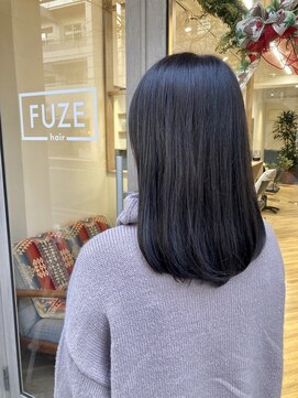 フューズ ヘア(FUZE hair) 大人かわいい韓国黒髪ナチュラルミディ☆20代30代40代☆