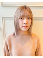 テン(tenn)&nbsp;コーラルベージュ/ぶつ切りボブ【kuroda】