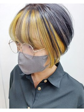 パープル(purple) イエローフレーミング