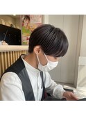 【ブリーチ無しダブルカラー×グレージュ×ナチュラルマッシュ】