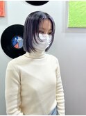 ダブルカラーラベンダーベージュカラーケアブリーチハイトーン