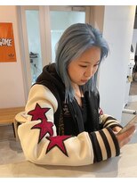 ルーム(Loom.)&nbsp;ダブルカラーブルーベージュペールブルーハイライトブリーチ