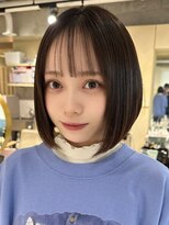 ティア(Tia.)&nbsp;ボブヘア/縮毛矯正/髪質改善トリートメント/グレージュ/ショート