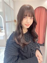 ランド 原宿表参道(LAND)&nbsp;前髪カットが可愛い☆透明感ブラウンベージュカラー