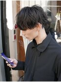 ツイストスパイラルメンズマッシュツーブロック束感メンズパーマ