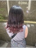 裾ピンク