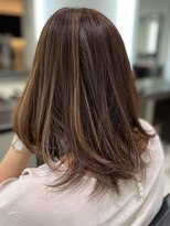 ソシエ 天王寺ミオ店 白髪ぼかしハイライト/大人女性/40代/50代/60代