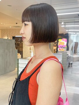 アイティーバイアルバム 下北沢店(IT by ALBUM) ミニボブ_切りっぱなしボブピンクブラウン_ba472701