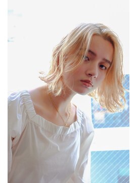 ラレイ ハラジュク(Lalei harajuku) 抜きっぱなし/ブリーチ/ダブルカラー/ボブ/抜きっぱなしヘア