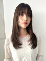 ガーデンヨコハマエスト(GARDEN YOKOHAMA est)&nbsp;オリーブベージュ　グレージュ　レイヤーカット　顔周りカット