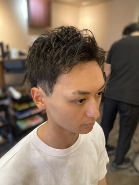 クラッキ ヘアークリエイション(CRAQUE hair creation) ベリーショート×アップバング×ツーブロック