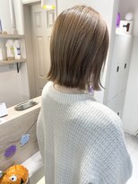 トゥーリ 長崎浜口店(tuuli) 髪質改善くすみベージュぱっつんヘア/Narito