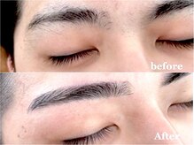 メンズ人気◎併設のアイラッシュサロンでは【メンズアイブロウ】もご案内いたします！