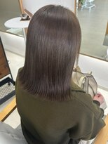 ミリ 奈良店(mm)&nbsp;オリーブベージュ 近鉄奈良　奈良　髪質改善　外はねボブ