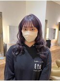 ラベンダーカラー×レイヤーカット